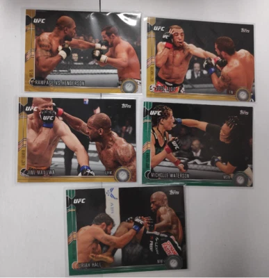 UFC 2015 Topps Chronicles Rookie Lot 173 /88  271 /288 188 /288 127 /88 55/88 - Image 1 of 2