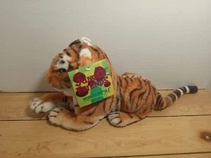 Peluche tigre vintage 2000 Kelly Toys Jungle Friends nuovo con etichette - Foto 1 di 13