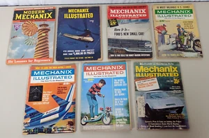 Lot of (10) Vintage Mechanix Illustrated Modern Mechanix Magazines 1937-1971 - Picture 1 of 24