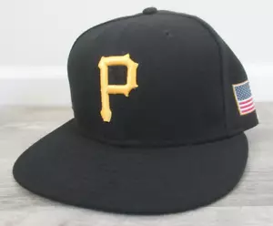 Cappello aderente Pittsburgh Pirates New Era taglia 7 toppa bandiera USA MLB sul campo 5950 MUSA - Foto 1 di 10