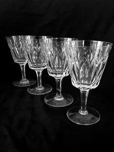Vintage Stuart England crystal wine glasses 5.25",  [SET OF FOUR]   - Picture 1 of 12
