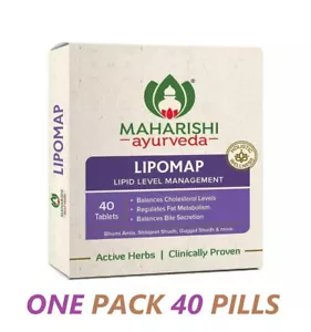 Maharishi Ayurveda Lipomap for Cholesterol 40 Tablets + Free Shipping - Picture 1 of 3