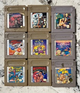 NINTENDO Game Boy Games Vintage Lot of 9 Cartridges Only Tested Please Read - Picture 1 of 11