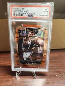 Ja’Marr Chase 2021 Select Concourse Die-Cut Orange Prizm #’d/249 PSA 9 GEM MINT - Bild 1 von 3