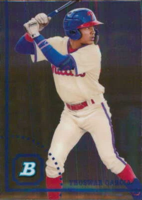 2022 Bowman Heritage Prospects Chrome #BHPC-142 Yhoswar Garcia Phillies - Image 1 of 2