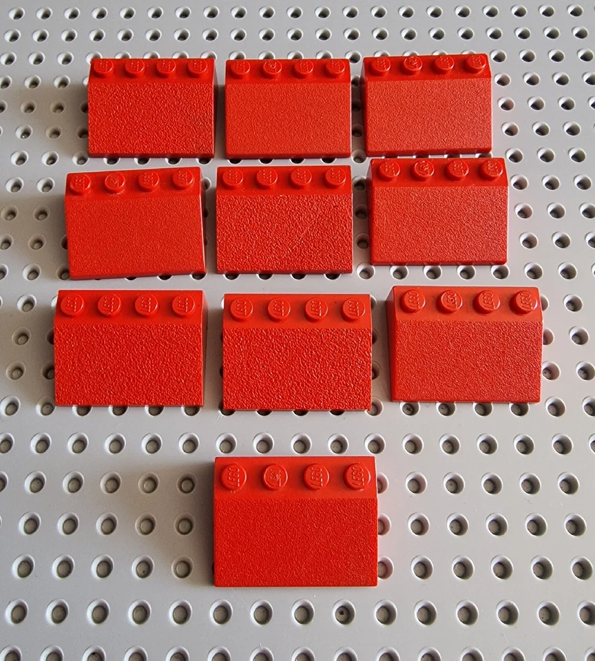 LEGO Schrägstein Dachstein rot 10 stk 3x4 red Slope brick 3297 R4 - Bild 1 von 1