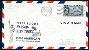 BAHAMAS: (13835) NASSAU.BAHAMAS POSTMARK/CANCEL/COVER 1957 - Picture 1 of 2