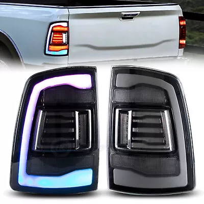 HC LED RGB Tail Lights For Dodge Ram 1500 2500 2009-2018 Sequential Rear Lamps - Image 1 of 4