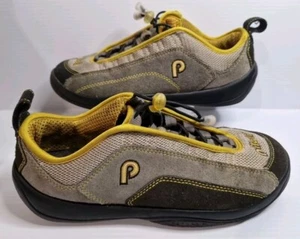 Piloti Spyder SV Racing Driving Shoes Leather Size Men's US 6 Yellow Grey Black - Picture 1 of 14