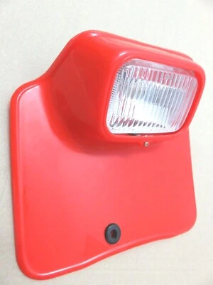 New Honda XR200 XR185 XR250 XR500 XR 200 500 250 185 1979-1982 RED HEADLIGHT  - Image 1 of 4