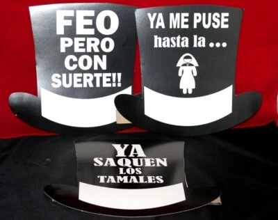FRASES HUMORÍSTICAS SOMBRERO DIADEMA PAPEL PAQUETE DE 10 BROMA FIESTA CUMPLEAÑOS FIESTA DECORACIÓN Foto 1 de 4