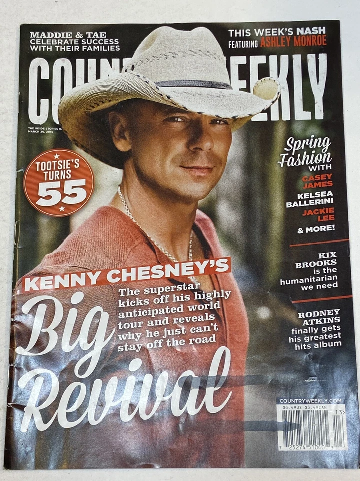 Nash Country Weekly Magazine Mar 30 2015 Kenny Chesney Maddie Tae Ashley Monroe - Image 1 of 1