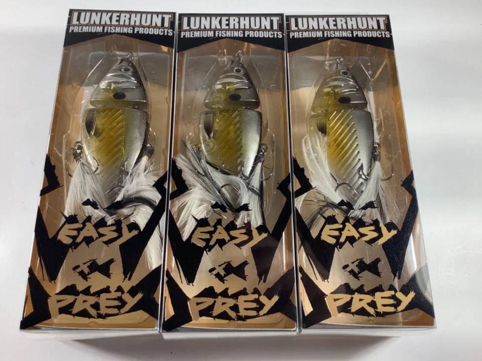 1 Lunkerhunt Easy Prey Jointed Swimbait Lures SILVER SIDE - ship