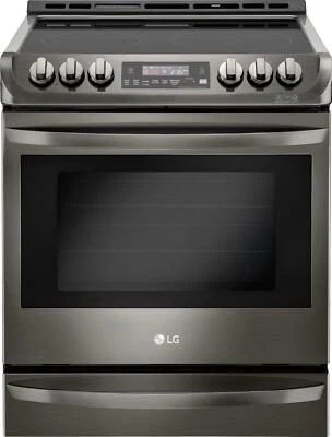 LG LSE4613BD Gama Eléctrica Deslizable 30" con 5 Elementos, Acero Inoxidable Negro Foto 1 de 3
