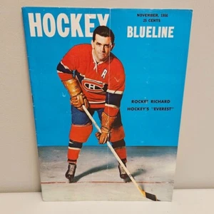 Vintage November 1956 Hockey Blueline Magazine Maurice Richard Rocket Dow Ale - Picture 1 of 5