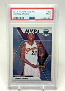 Panini Mosaic LeBRON JAMES 2019 ~ Tarjeta de Jugador Más Valioso #298 ~ PSA 9 Cavaliers NBA como nueva - Imagen 1 de 2