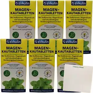 Zirkulin Magen-Kautabletten 6er Pack (6x40 Stück) + usy Block - Bild 1 von 6