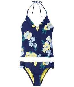 Splendid Girls' Tankini Top & Tab Side Bikini Bottom Swimsuit Set, Spark Yellow, - Picture 1 of 2