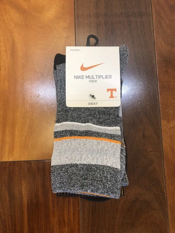 Nike Multiplier Tennessee Volunteers Crew Socks 2 Pack Size L DA6841-902 Cover