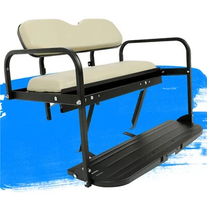 For Yamaha Drive G29 Golf Cart Flip Rear Back Seat 07-16 - Off White Cushions - Picture 1 of 23