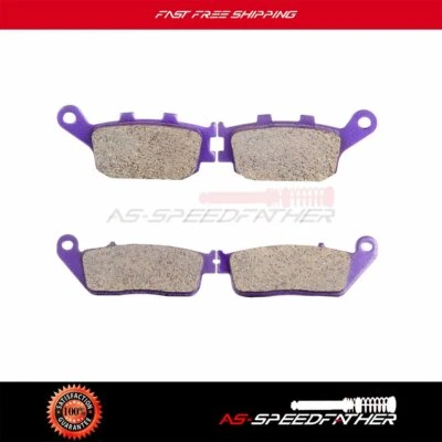 Pastilhas de freio de fibra de carbono compatíveis com Honda 2004-2009 VTX 1300 C dianteiro e traseiro - Imagem 1 de 4