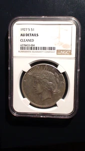 1927 S Peace Silver Dollar NGC ABOUT UNCIRCULATED $1 Coin BUY IT NOW! - Picture 1 of 4