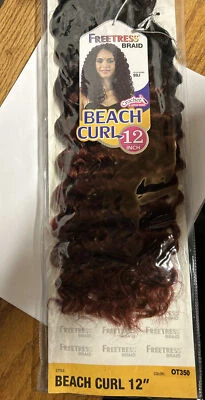 FREETRESS TRENZA CROCHET SINTÉTICO - RIZO PLAYA 12" Foto 1 de 2