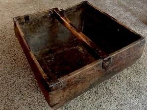 Rice Bucket Chinese Antique Primitive Rustic Wood Farm House Decor Asian Basket  - Picture 1 of 11
