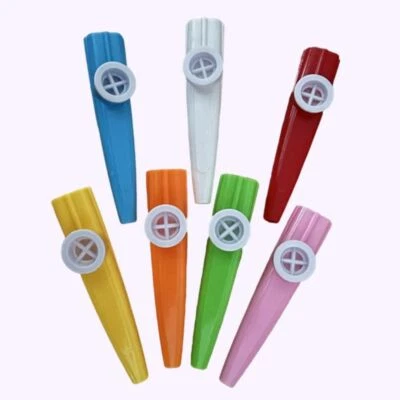 1/5/10PCS Kazoo Plastic Musical Toy Colorful Accompanying Instrument Kids