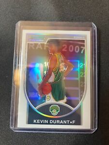 2007-08 Bowman Chrome Refractors #111 Kevin Durant Rookie! RARE Numbered /299