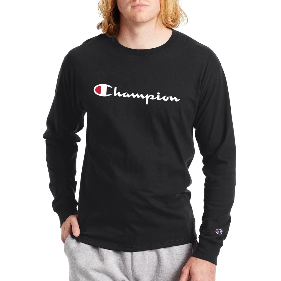 Champion Men's Classic Long Sleeve Tee-Graphic Gt78h - Image 1 of 1