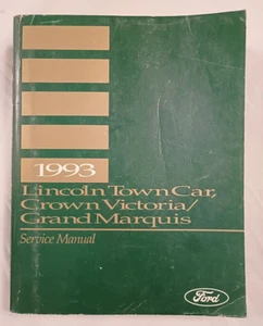 1993 OEM Ford Crown Victoria Grand Marquis Lincoln Town Car Service Shop Manual - Picture 1 of 5