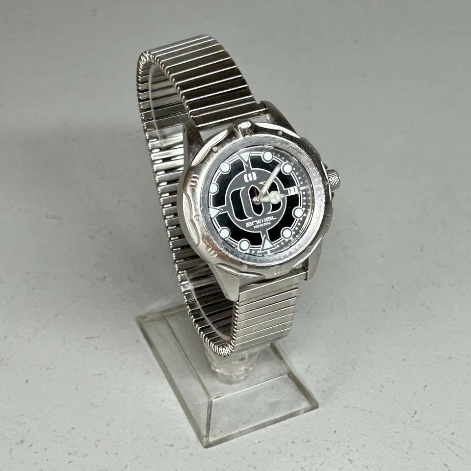 Vintage Animal Double-0-One Watch Elasticated Bracelet Quartz WORKING — 第 1/4 张图片