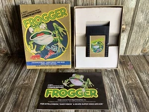 INTELLIVISION FROGGER GAME CARTRIDGE with OVERLAYS INSTRUCTIONS TESTED WORKING - Picture 1 of 7