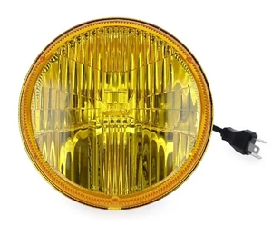 Holley Retrobright LFRB115 7 Inch Round LED Headlight - Yellow - Picture 1 of 6