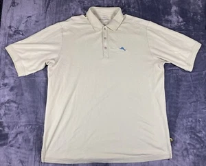 Polo Tommy Bahama Uomo XL Giallo Golf Elasticizzata Zona Isola - Foto 1 di 9