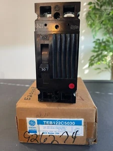 GENERAL ELECTRIC TEB122C5030 TEB CIRCUIT BREAKER 2 POLE 3 AMP - Picture 1 of 4
