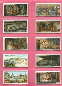 Edwards,Ringer & Bigg REPRODUCTION Mining 1925 Full set 50 Cards - Picture 1 of 10