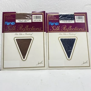 2 Sandalia Hanes Silk Reflections 717 Talla AB Control Sedoso Superior De Colección - Imagen 1 de 5