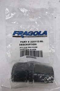 FRAGOLA 220112-BL Black -12 pro flow straight Hose End free usa shipping - Bild 1 von 1