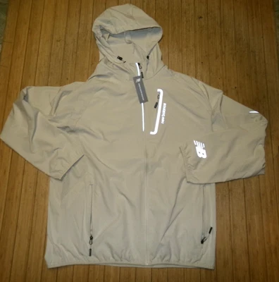 CHAQUETA CORTAVIENTOS NEW BALANCE HOMBRE L/S CREMALLERA~BRONCEADA~XL~NUEVA CON ETIQUETAS Foto 1 de 4