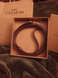 Coach Tan/Brown Pet Leash CZ205 - Picture 1 of 3