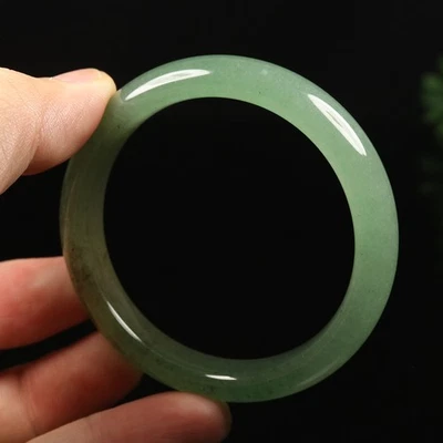 Brazalete Brazalete 54mm Certificado 100% Natural Grado A Verde Esmeralda Jade AC06039 Foto 1 de 4