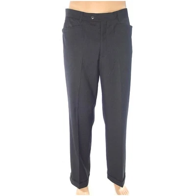 Pantalon homme gris anthracite taille 48 élégant mode droite Andrea Borsani - Изображение 1 из 4