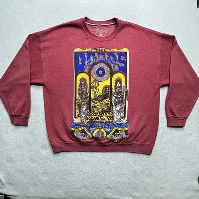 Sudadera The Doors Band Roja Gráfica Cuello Redondo Talla XL Licencia Estilo Vintage Foto 1 de 4
