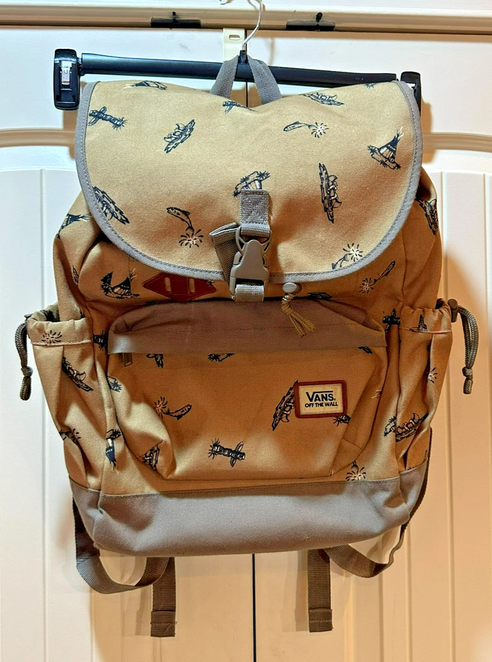 Bolso para libros VANS Coyote Hills marrón claro tipi y tótem funda para computadora portátil 19" Foto 1 de 4