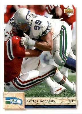 1992 Upper Deck Cortez Kennedy #495 Seattle Seahawks - Image 1 of 2