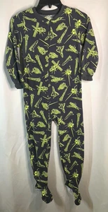Boy’s Carter's Size 6 - Gray w/ Space Pics Long Sleeve Footed Pajama - Picture 1 of 5