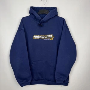 RIP CURL AUSTRALIA SURFER HOODIE VINTAGE NAVY BLUE sz L MEN - Picture 1 of 24