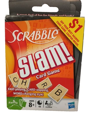 Scrabble Slam! Card Hasbro Game New  Ages 8 + With Box Damage - Image 1 of 4